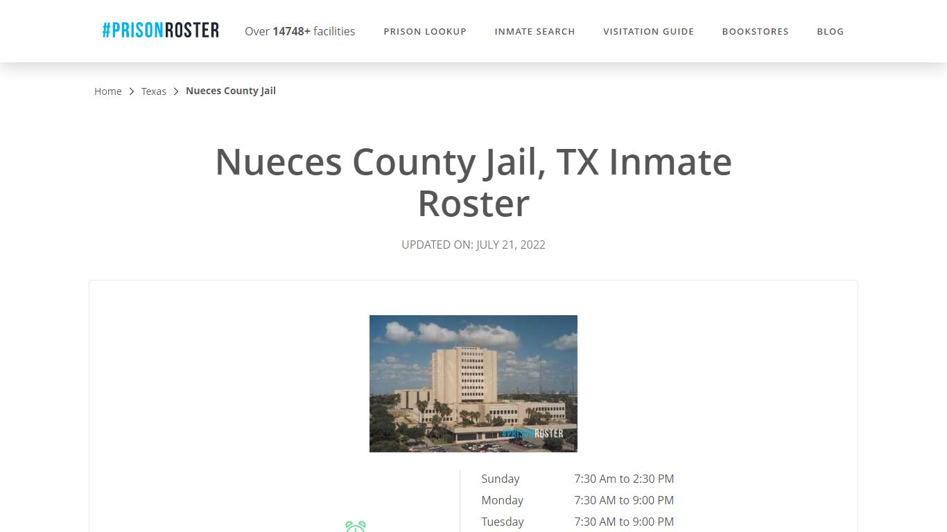 Nueces County Jail, TX Inmate Roster